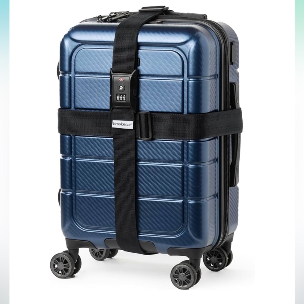 NWT Brookstone Cross Luggage Strap + TSA Lock